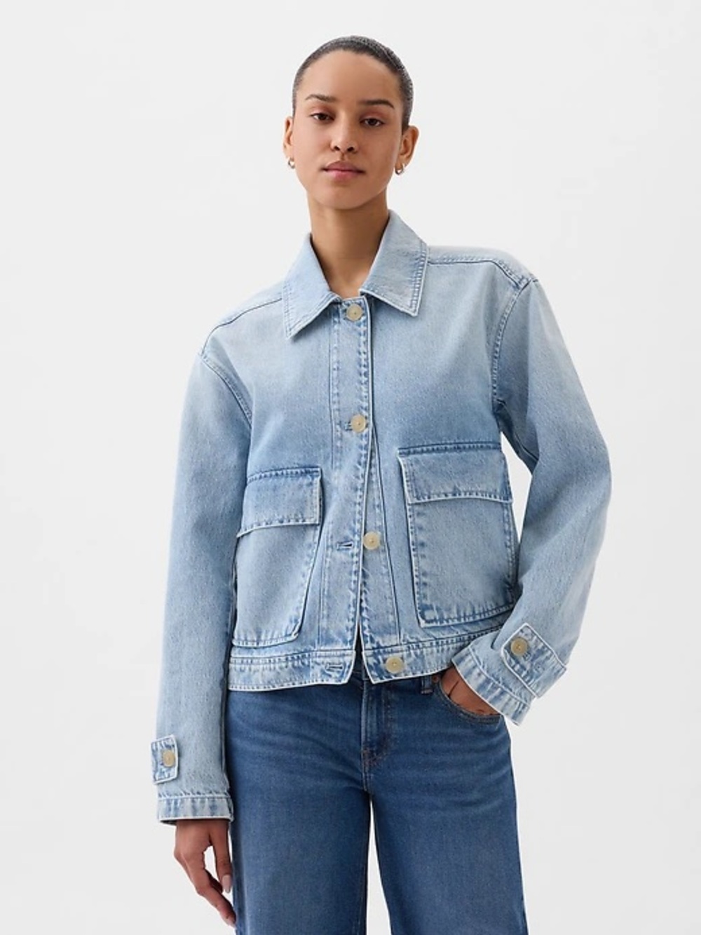 Gap Denim Classic Utility Shirt Jacket